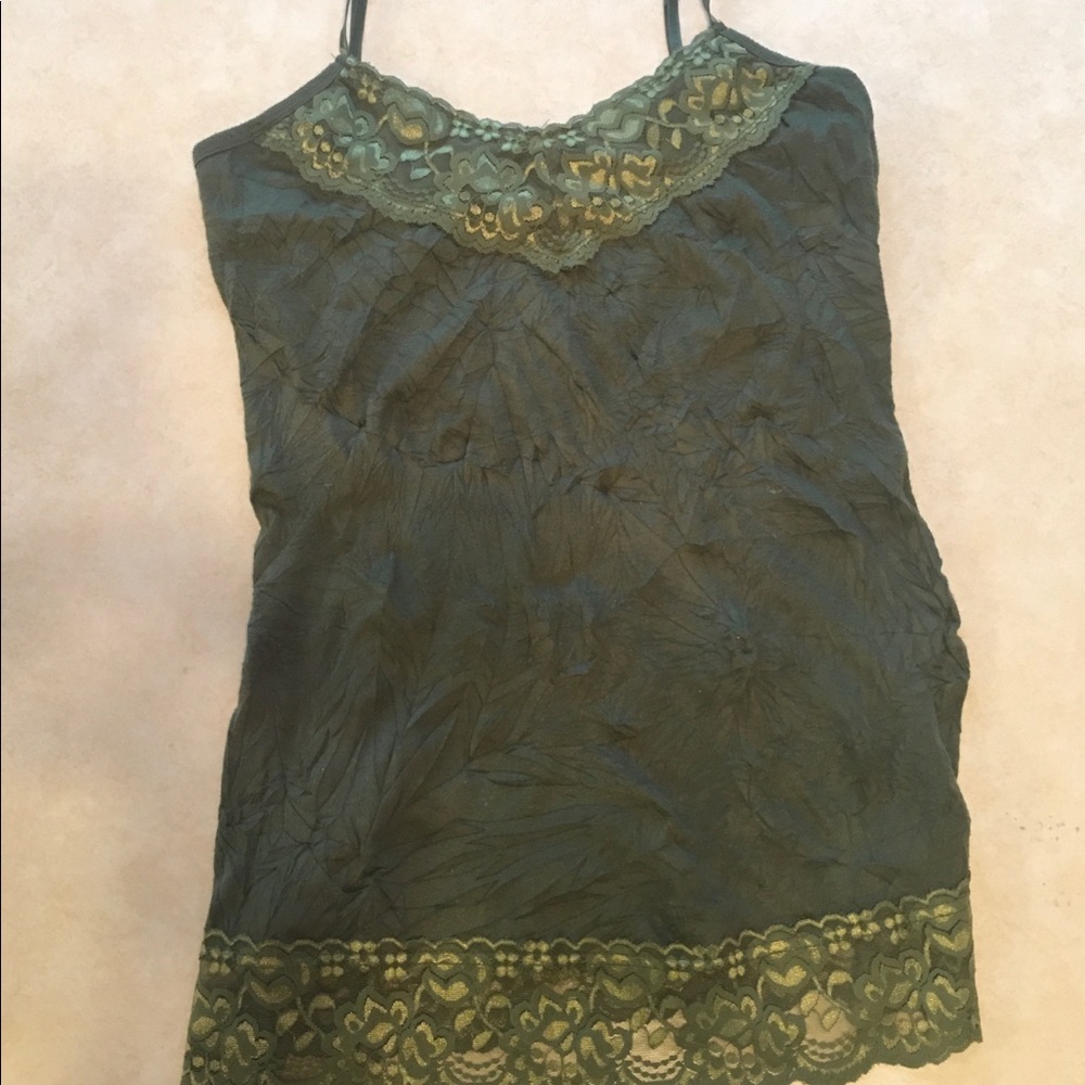 Maurices Green Lace Camisole